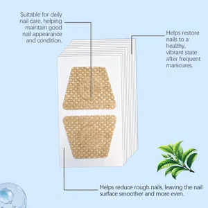 Breathable nail care patches for repairing and smoothing nail surface after manicures.