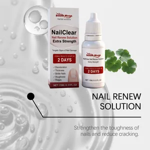 South Moon NailClear Nagelreparaturlösung mit Verpackung und Pipettenflasche-Display