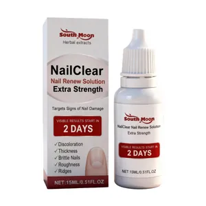 South Moon NailClear Nagelpflege Lösung 15ml Flasche und Packung für gesunde, glänzende Nägel