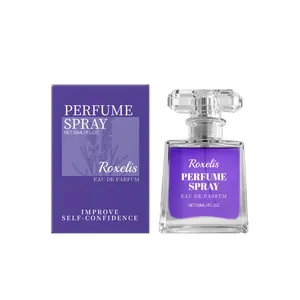 Elegante 30 ml lavendel parfum spray met natuurlijke geur en paarse geschenkverpakking