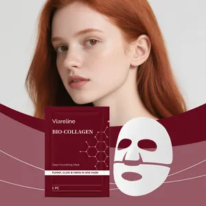 Μάσκα προσώπου Viareline Bio-Collagen για βαθιά θρέψη και σύσφιξη του δέρματος