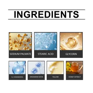 Detailed list of natural ingredients for WOODSLEEP tallow skin care soap bar.