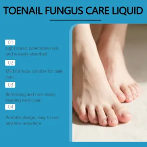 Détail du soin contre la mycose des ongles montrant des pieds sains et les bienfaits