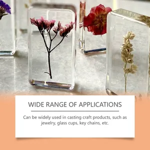 Kit de resina epoxi transparente para fundir flores secas y joyas hechas a mano