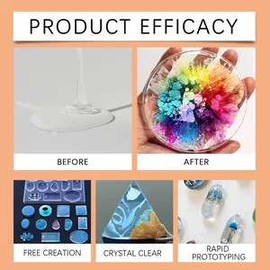 Demostración de eficacia del kit de resina epoxi para joyería y artesanías DIY