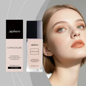 Zephoco Feuchtigkeitsspendendes Concealer Flüssiges Make-up Matt Natürliches Finish Leicht Pflegende Foundation Für Damen