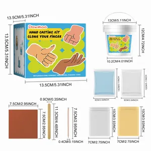 Kit completo per calco mani fai-da-te con dimensioni dei componenti per stampo 3D