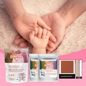 Complete hand casting kit for family keepsakes with powders and tools