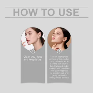 Schritt-für-Schritt-Anleitung zum Auftragen der Concealer-Foundation für ein mattes Finish.