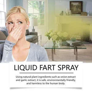 Detail view of prank liquid fart spray description and safety features.