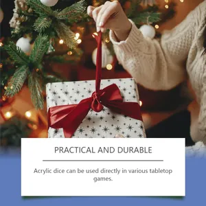 Langlebiger Acryl-Würfel Weihnachts-Adventskalender Geschenkbox für Tischspiele