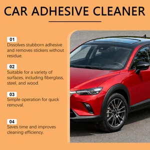 Effective car adhesive cleaner for removing stickers and residue from vehicle surfaces.