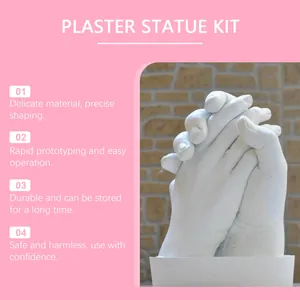 DIY 3D σετ γύψινου εκμαγείου χεριών για ζευγάρια με αναλυτικές οδηγίες