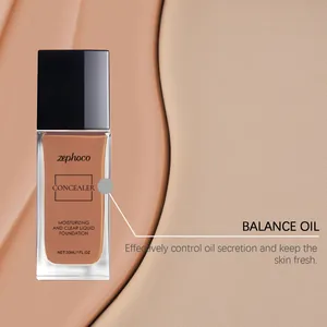 Feuchtigkeitsspendende flüssige Foundation mit Ölkontrolle und Concealer-Effekt