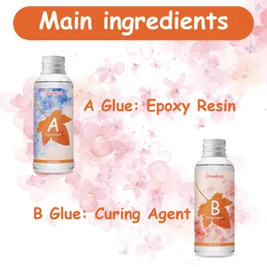 Composition détaillée du kit de colle résine époxy A et B de 50 ml pour le bricolage