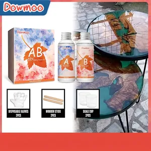 Colle Résine Époxy AB Transparente Haute Transparence Durcissement Rapide Pour Bricolage Artisanat Fabrication De Bijoux