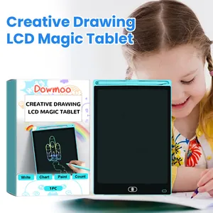 Detailaufnahme des LCD-Schreibtabletts und der Verpackung für kreatives Zeichnen