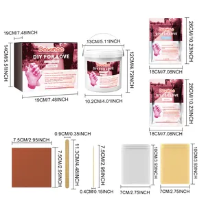 Liste détaillée des composants avec dimensions précises pour kit de moulage main 3D DOWMOO