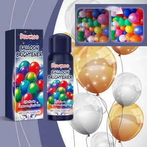 Spray lucidante per palloncini con risultati di brillantezza prima e dopo
