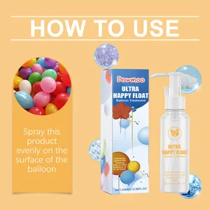 Cómo usar el tratamiento DOWMOO Ultra Happy Float para globos de fiesta duraderos