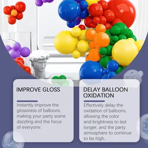 Lucidante per palloncini con colori vivaci e funzione di ritardo ossidazione efficace.