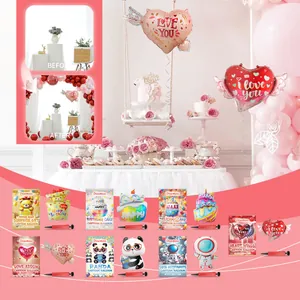 Descripción de la colección de globos Dowmoo con varios diseños y pantalla antes/después
