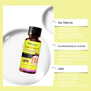 Details van tea tree olie en ureum ingrediënten in South Moon nagelserum.