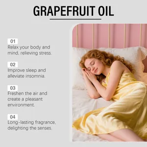 Lifestyle-Szene mit Grapefruit-Öl-Vorteilen für Schlaf und Entspannung.