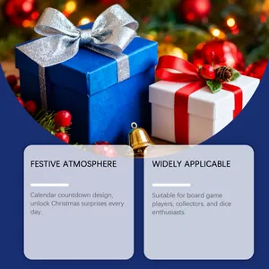 Christmas Advent Calendar Dice Blind Box with festive countdown gift boxes for gamers