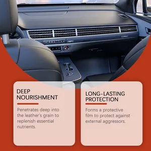 Crema para interiores de coche, nutrición profunda del cuero y protección duradera