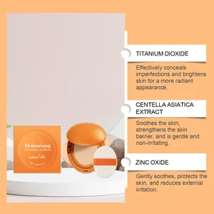Dettaglio degli ingredienti del cushion correttore idratante: ossido di zinco e centella.