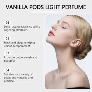 Features and elegant scent profile of the Vanilla Pods Light Perfume detailed.