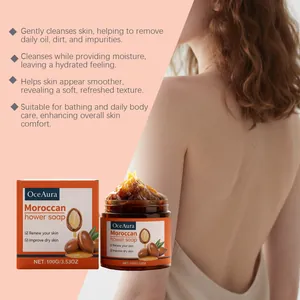Savon de douche marocain pour un nettoyage doux et une hydratation lors des soins quotidiens du corps