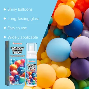 Detalle del spray de brillo Dowmoo para globos que muestra el efecto antioxidante duradero