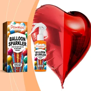 Spray abrillantador DOWMOO de 100 ml para globos de látex con efecto antes y después