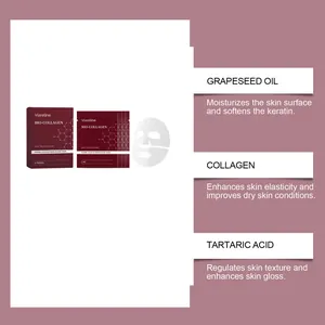 Détails du masque Viareline Bio-Collagen à l'huile de pépins de raisin et tartrique