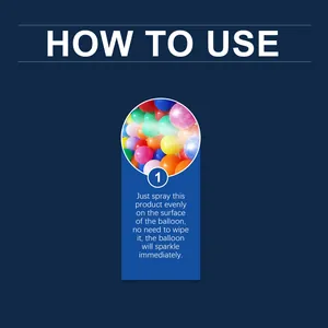 Cómo usar spray de alto brillo para globos para un acabado brillante al instante