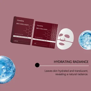 Vue détaillée du masque au bio-collagène Viareline pour une peau hydratée et un teint éclatant.