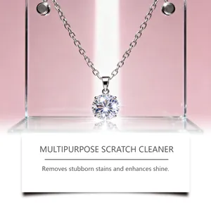 Limpiador de arañazos multiusos que pule un colgante de collar de diamantes.