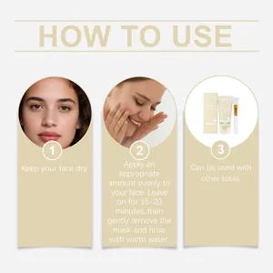 Instrucciones detalladas paso a paso para aplicar la mascarilla de noche con colágeno HOYGI.