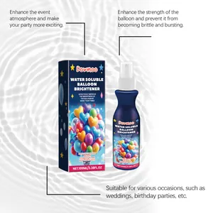 Spray abrillantador de globos DOWMOO soluble en agua de 100ml con caja de empaque