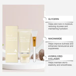 Mascarilla nocturna de colágeno Hoygi con glicerina, niacinamida y colágeno