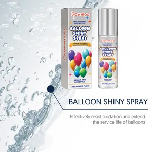 Detail of Dowmoo balloon shiny spray showing product packaging and oxidation benefits