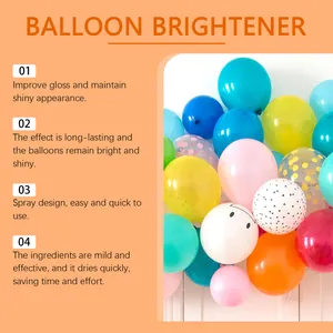 Spray abrillantador profesional para globos con efecto brillante de larga duración