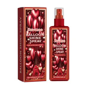 DOWMOO Ballon glansspray voor latex ballonnen met 100 ml rode spuitfles en verpakking