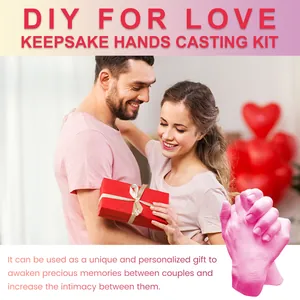 Kit de moulage manuel 3D professionnel pour couples avec vue détaillée du moule rose