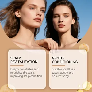 Detail view of herbal hair essence focusing on scalp revitalization and gentle care.