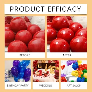 Tratamiento líquido de alto brillo para globos con claros efectos antes después