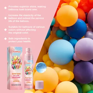 Water-based balloon brightener spray in 100ml bottle for professional long-lasting shine