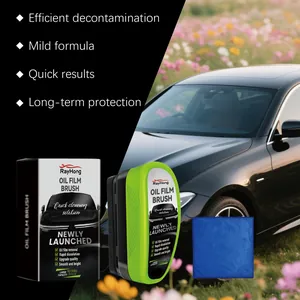 RayHong car oil film brush kit with cleaning solution and cloth for windshield